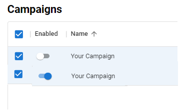 Campaign Enabled